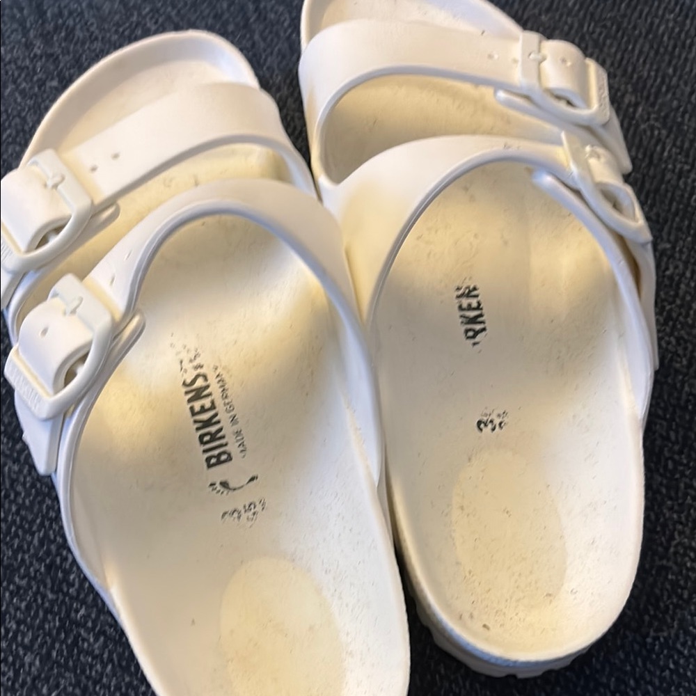 Birkenstock White Sandals with Adjustable Straps